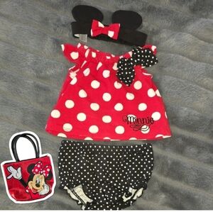 Disney Baby 3 Piece Minnie Mouse Set Newborn NWOT